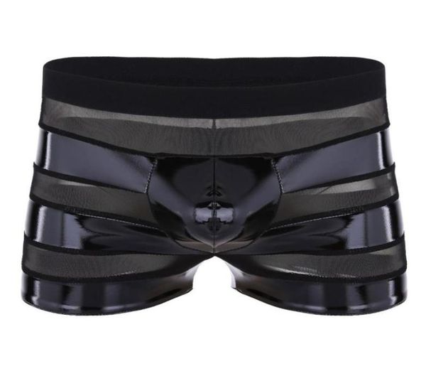 men lingerie bikini wetlook faux leather mesh patchwork stripe low waist boxer shorts briefs underwear latex panties m2xl wo1475660, Black;pink
men lingerie bikini wetlook faux leather mesh patchwork stripe low waist boxer shorts briefs underwear latex panties m2xl wo1475660, Black;pink