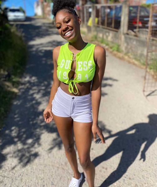 spicy girl summer lace up new printed t-shirt short hollow short, White
spicy girl summer lace up new printed t-shirt short hollow short, White