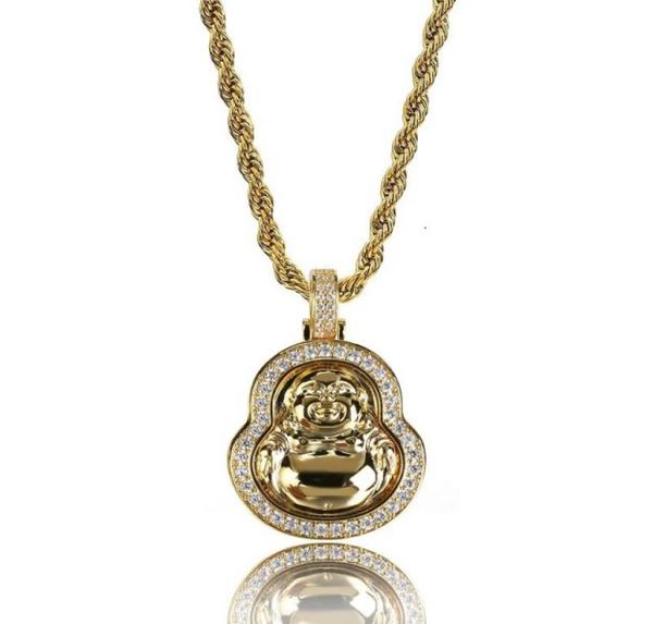 buddhist necklace trendy fashion 18k gold rhodium plated maitreya buddha pendant necklace luxury bling zircon men necklace2937982, Silver
buddhist necklace trendy fashion 18k gold rhodium plated maitreya buddha pendant necklace luxury bling zircon men necklace2937982, Silver