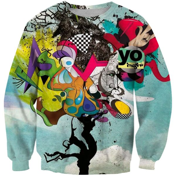 men's hoodies sweatshirts autumn street fashion harajuku 3d graphics digital printing hatless shirt loose long sleeved 230715, Black
men's hoodies sweatshirts autumn street fashion harajuku 3d graphics digital printing hatless shirt loose long sleeved 230715, Black