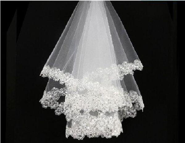 bridal wedding veils short white ivory bridal veils sequined lace appliques sequin tulle wedding veils1635465, Black
bridal wedding veils short white ivory bridal veils sequined lace appliques sequin tulle wedding veils1635465, Black