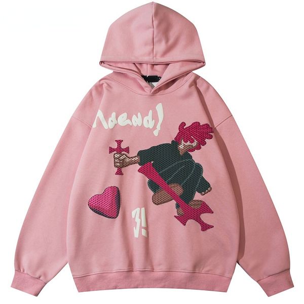 men's hoodies sweatshirts hip hop hooded streetwear harajuku cartoon print pullover men fashion casual loose punk gothic 230715, Black
men's hoodies sweatshirts hip hop hooded streetwear harajuku cartoon print pullover men fashion casual loose punk gothic 230715, Black