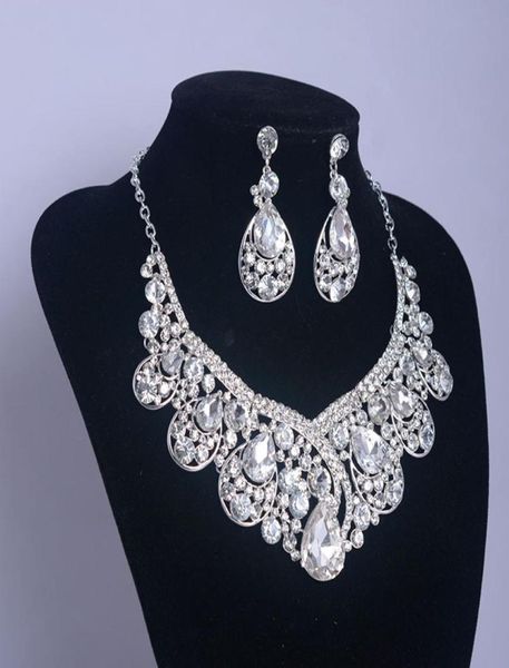 retro vintage designer water drop wedding jewelry clear austrian crystal rhinestone earrings necklace jewelry sets5428628, White
retro vintage designer water drop wedding jewelry clear austrian crystal rhinestone earrings necklace jewelry sets5428628, White