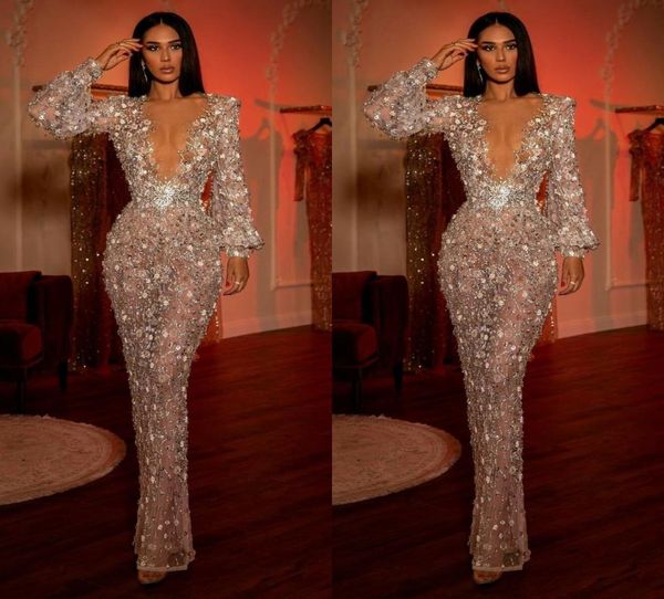 2021 luxurious beaded evening dresses long sleeves deep v neck mermaid prom dress see through party second reception gowns7438420, Black;red
2021 luxurious beaded evening dresses long sleeves deep v neck mermaid prom dress see through party second reception gowns7438420, Black;red