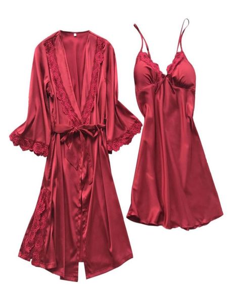solid woman cloak set sleepwear lingerie lace temptation belt underwear nightdress home clothes pijama mujer 40mr78034314, Black;red
solid woman cloak set sleepwear lingerie lace temptation belt underwear nightdress home clothes pijama mujer 40mr78034314, Black;red