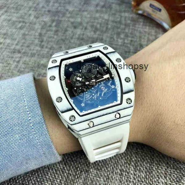 awatches wristwatch lluxury richa milles designer white carbon fiber men's automatic mechanical watch hollowed out personalized tape wa, Slivery;golden
awatches wristwatch lluxury richa milles designer white carbon fiber men's automatic mechanical watch hollowed out personalized tape wa, Slivery;golden