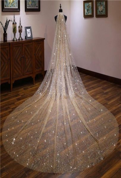 luxury champagne sequined wedding accessories bridal veils rhinestones bling sparkly long cathedral length for ball gown bride dre9223044, Black
luxury champagne sequined wedding accessories bridal veils rhinestones bling sparkly long cathedral length for ball gown bride dre9223044, Black