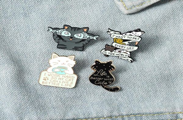 cute cartoon cats enamel pins colors high quailty fish cat brooches for kids gift lapel pin clothes bags4489189, Gray
cute cartoon cats enamel pins colors high quailty fish cat brooches for kids gift lapel pin clothes bags4489189, Gray