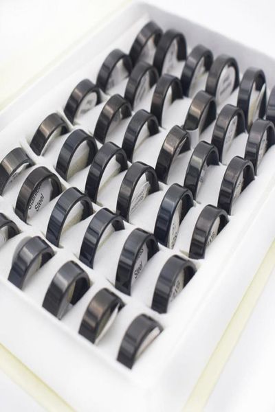 36 pieces mix size black stainless steel rings men jewelry width 6mm round simple black statement rings for women jewelry2180757, Silver
36 pieces mix size black stainless steel rings men jewelry width 6mm round simple black statement rings for women jewelry2180757, Silver