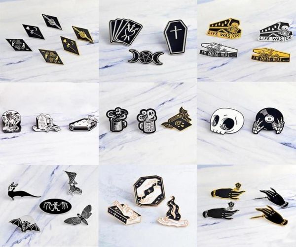 pins brooches set enamel pins punk dark black brooch witch magic skull vampire button denim badge gothic lapel custom jewelry gif74005859, Gray
pins brooches set enamel pins punk dark black brooch witch magic skull vampire button denim badge gothic lapel custom jewelry gif74005859, Gray