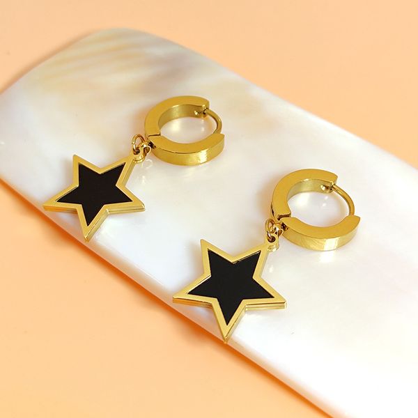 design sense fashion rose gold 18k titanium steel colorless earrings for women's minimalist style earrings, Golden
design sense fashion rose gold 18k titanium steel colorless earrings for women's minimalist style earrings, Golden