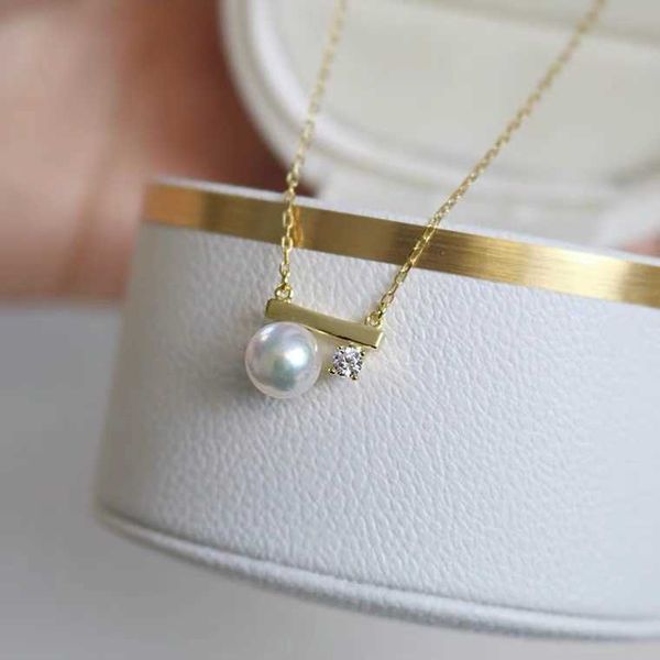 original new natural japanese seawater akoya balance beam pendant 7-8akoya pearl tiffayffay cover collar chain versatiffayle, Silver
original new natural japanese seawater akoya balance beam pendant 7-8akoya pearl tiffayffay cover collar chain versatiffayle, Silver
