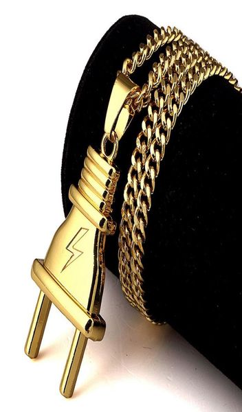 new hipster plug pendant necklaces hip hop jewelry men necklace cool gift gold plated chain fashion mens jewellery collier3415669, Silver
new hipster plug pendant necklaces hip hop jewelry men necklace cool gift gold plated chain fashion mens jewellery collier3415669, Silver