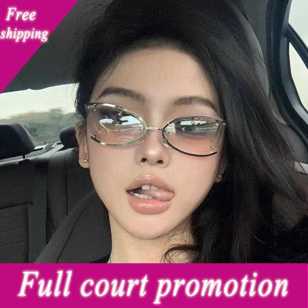 special wholesale sunglasses y2k new spicy girl sweet cool future technology sunglass metal small frame cat eye women's fashion glass, White;black
special wholesale sunglasses y2k new spicy girl sweet cool future technology sunglass metal small frame cat eye women's fashion glass, White;black