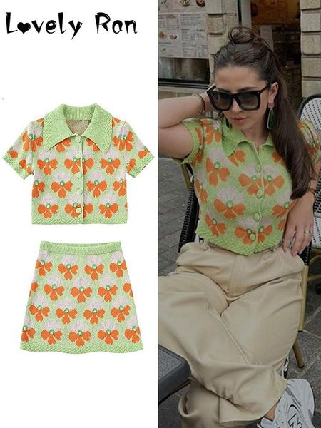 two piece dress fashion floral knitted skirts set women summer short sleeve chic elastic waist mini skirt 2 pieces sets female sweet outfit, White
two piece dress fashion floral knitted skirts set women summer short sleeve chic elastic waist mini skirt 2 pieces sets female sweet outfit, White