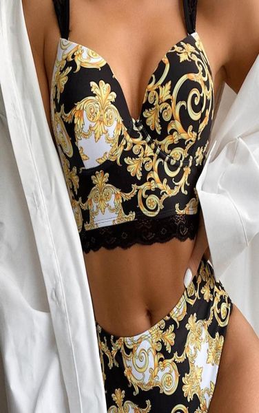 woman lace strap bikini high waist swimming suit vintage pattern print bikini summer beach women bikini1309885
woman lace strap bikini high waist swimming suit vintage pattern print bikini summer beach women bikini1309885