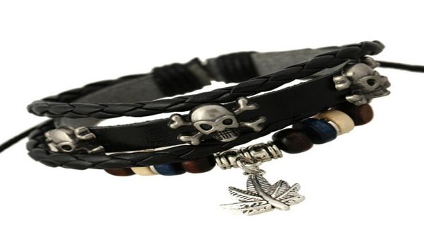 newly charms bracelets fashion retro skull dangle leaf for men multilayer beaded leather bracelets bangles jewelry8962165, Golden;silver
newly charms bracelets fashion retro skull dangle leaf for men multilayer beaded leather bracelets bangles jewelry8962165, Golden;silver