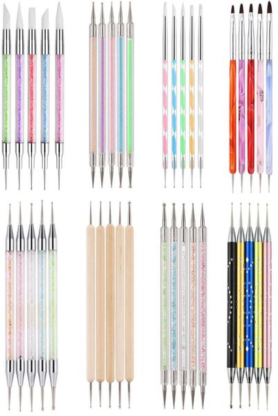 5pcs 2 way nail art acrylic silicone point double head nails pen stainless steel dotting tools marbleizing gems picking tool wax p7913461, Silver
5pcs 2 way nail art acrylic silicone point double head nails pen stainless steel dotting tools marbleizing gems picking tool wax p7913461, Silver