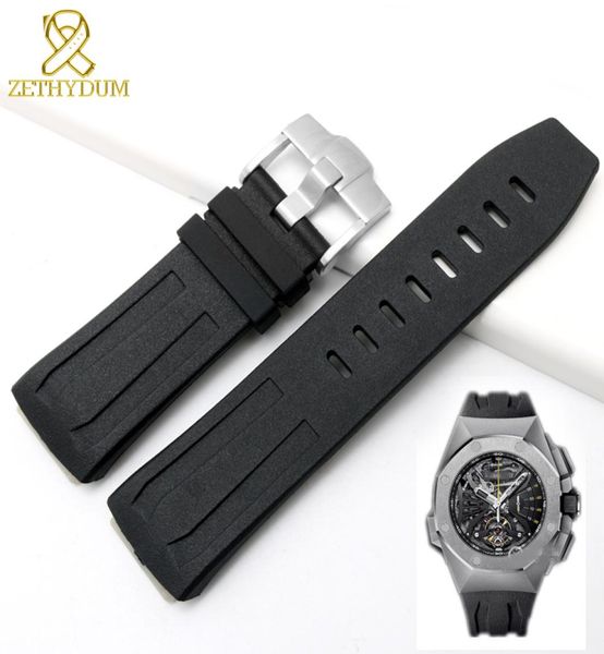silicone wristband bracelet 27mm rubber watch strap for 26589io26577tiood002ca01 sport watchband6475990, Black;brown 
silicone wristband bracelet 27mm rubber watch strap for 26589io26577tiood002ca01 sport watchband6475990, Black;brown