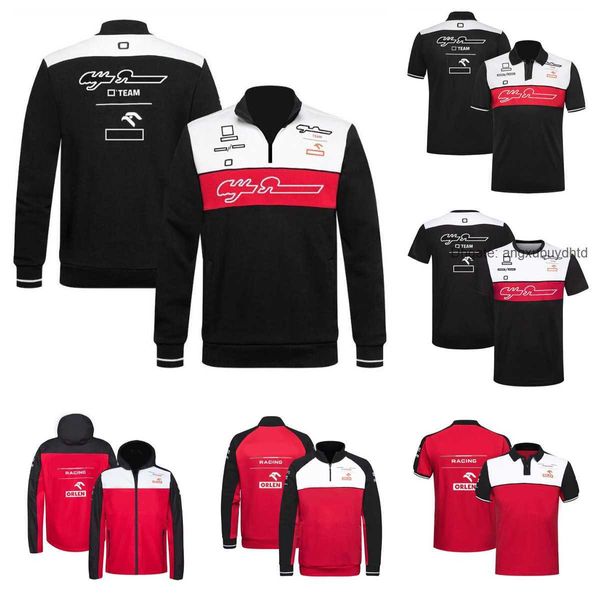 

men's hoodies sweatshirts f1 romeo formula one racing hoodie new team polo suit same style customization, Black