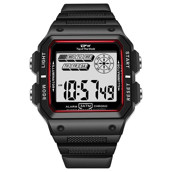 new men's student fashion electronic watch couple square case waterproof multifunctional sports electronic watch boy, Slivery;black
new men's student fashion electronic watch couple square case waterproof multifunctional sports electronic watch boy, Slivery;black