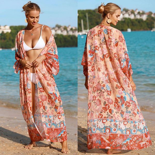 cardigan cross border european and american womens clothes knitted print holiday robe beach dress bikini cover up, Black;gray
cardigan cross border european and american womens clothes knitted print holiday robe beach dress bikini cover up, Black;gray