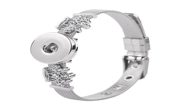charm bracelets stainless steel snap button bangles rhinestones clover cross charms jewelry fit 18mm for woman or girl6856939, Golden;silver
charm bracelets stainless steel snap button bangles rhinestones clover cross charms jewelry fit 18mm for woman or girl6856939, Golden;silver