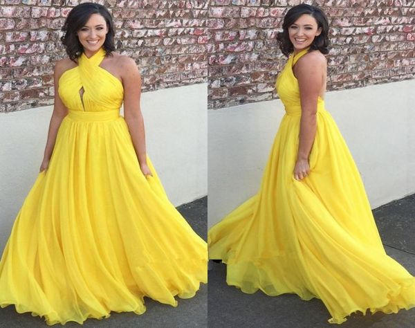 bright yellow chiffon long prom dresses 2019 halter keyhole open back cocktail party dresses evening gowns3478981, Black
bright yellow chiffon long prom dresses 2019 halter keyhole open back cocktail party dresses evening gowns3478981, Black