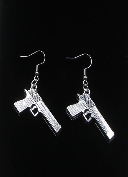 new fashion handmade 4520mm gun browning pistol earrings stainless steel ear hook retro small object jewelry simple design for wo8939943, Silver
new fashion handmade 4520mm gun browning pistol earrings stainless steel ear hook retro small object jewelry simple design for wo8939943, Silver