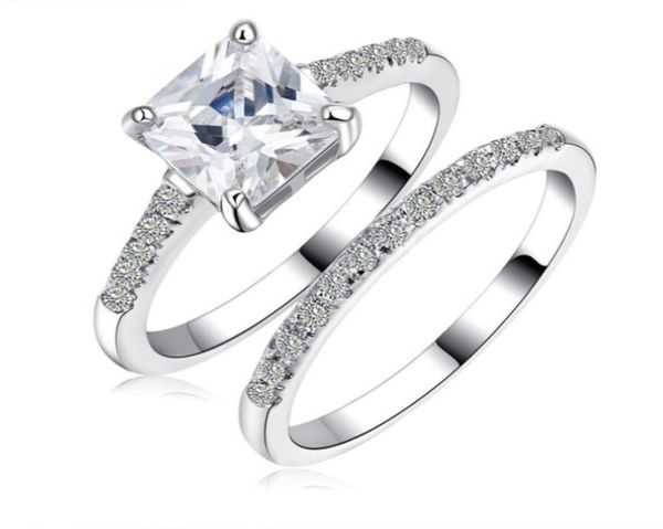 luxury size 610 brand princess cut jewelry 10kt white gold filled z simulated diamond women wedding ring set gift with box7329321, Silver
luxury size 610 brand princess cut jewelry 10kt white gold filled z simulated diamond women wedding ring set gift with box7329321, Silver