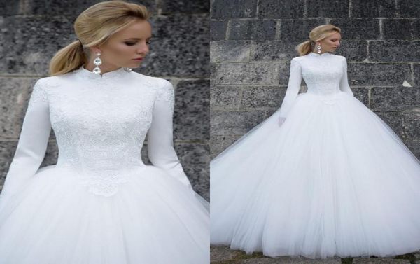long sleeves muslim wedding dresses 2019 elegant high neck long sleeves lace satin tulle floor length ball gown bridal dresses wed1087199, White
long sleeves muslim wedding dresses 2019 elegant high neck long sleeves lace satin tulle floor length ball gown bridal dresses wed1087199, White