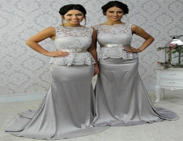 silver mermaid long bridesmaid dresses with lace peplum sash maid of honor dress backless prom formal gowns3038710, White;pink
silver mermaid long bridesmaid dresses with lace peplum sash maid of honor dress backless prom formal gowns3038710, White;pink