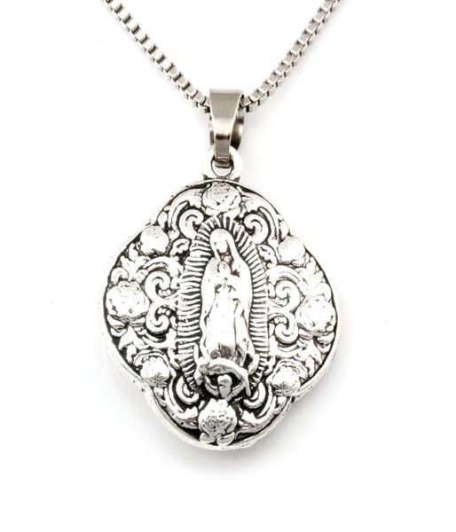 10pcslots antique silver virgin mary religion alloy charms pendant necklaces travel protection pendants necklaces 24inches chains6333396
10pcslots antique silver virgin mary religion alloy charms pendant necklaces travel protection pendants necklaces 24inches chains6333396