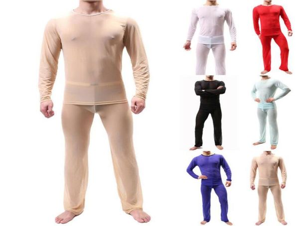 men039s thermal underwear men mesh see through pajama set long pants lounge nightwear2186406, Black;white
men039s thermal underwear men mesh see through pajama set long pants lounge nightwear2186406, Black;white