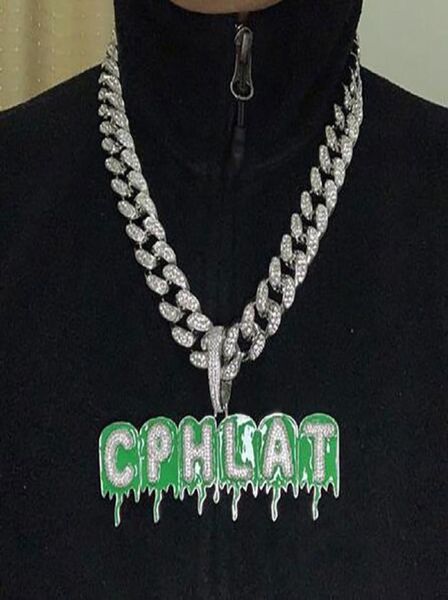 az custom name green drip oil letters pendant necklace charm cz hip hop jewelry with gold silver with 3mm rope chain9427151
az custom name green drip oil letters pendant necklace charm cz hip hop jewelry with gold silver with 3mm rope chain9427151
