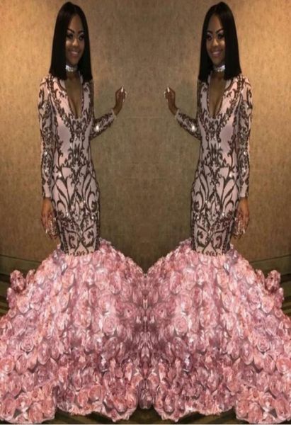pink 3d floral rose flowers mermaid evening dresses 2021 gold appliques vneck african prom dresses long sleeves party pagean4377160, Black
pink 3d floral rose flowers mermaid evening dresses 2021 gold appliques vneck african prom dresses long sleeves party pagean4377160, Black