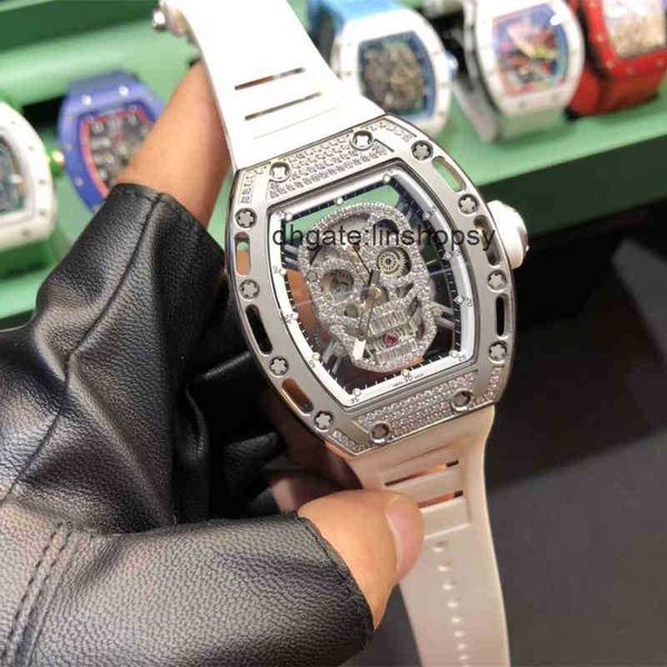 awatches wristwatch lluxury richa milles designer rm52-01 skull hollowed out fully automatic men's mechanical watch with diamond studde, Slivery;golden
awatches wristwatch lluxury richa milles designer rm52-01 skull hollowed out fully automatic men's mechanical watch with diamond studde, Slivery;golden