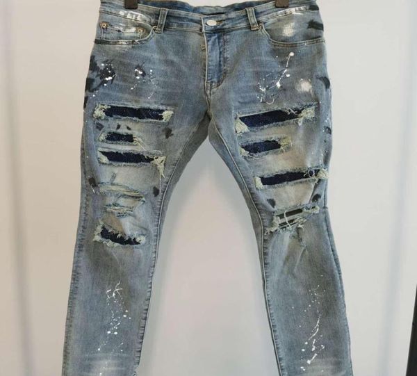 men jeans luxury design pants long skinny blue artificial diamond destroy the quilt ripped hole designer jean mens designers cloth3377855
men jeans luxury design pants long skinny blue artificial diamond destroy the quilt ripped hole designer jean mens designers cloth3377855