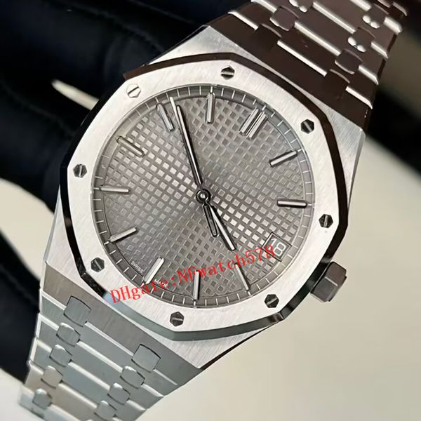 men watch 41mm automatic travel time movement mechanical transparent mens wristwatches 904l watches 15500st, Slivery;brown
men watch 41mm automatic travel time movement mechanical transparent mens wristwatches 904l watches 15500st, Slivery;brown