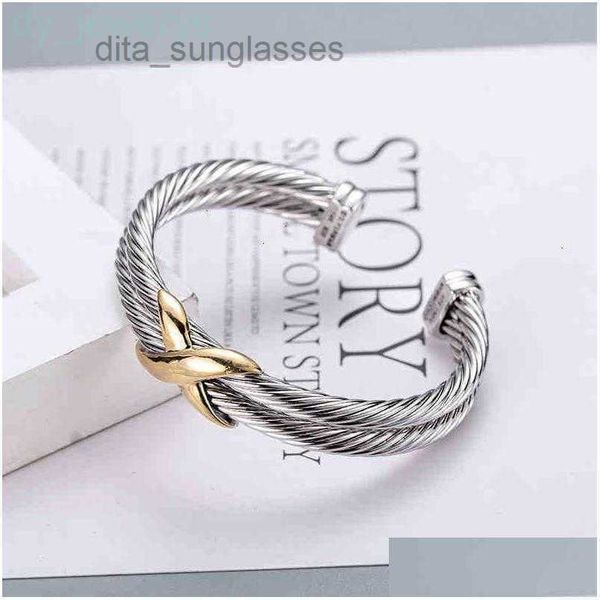 bangle bracelets men dy x bracelet sliver gold double twisted jewelrys wire cross women fashion trend platinum plated color ring ope dhme8, Black
bangle bracelets men dy x bracelet sliver gold double twisted jewelrys wire cross women fashion trend platinum plated color ring ope dhme8, Black