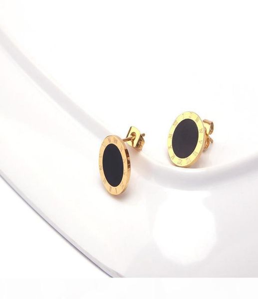 a jewelry roman numeral stainless steel necklace bracelet stud set for women gift 2981260, Black
a jewelry roman numeral stainless steel necklace bracelet stud set for women gift 2981260, Black