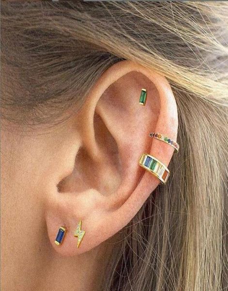 stud 925 sterling silver jewelry earring whole minimal simple rainbow colorful cz design mini baguette stack earrings18118829, Golden;silver
stud 925 sterling silver jewelry earring whole minimal simple rainbow colorful cz design mini baguette stack earrings18118829, Golden;silver