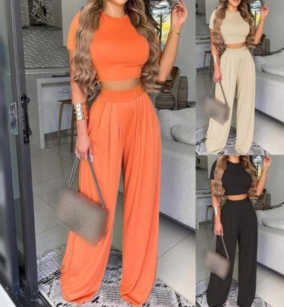 women039s two piece pants 2022 summer elegant women solid casual fitness tracksuit set outfits short sleeve crop trouser f9636230, White
women039s two piece pants 2022 summer elegant women solid casual fitness tracksuit set outfits short sleeve crop trouser f9636230, White