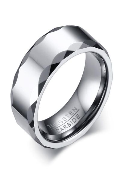 engraving 8mm high polished tungsten carbide ring mens wedding band with faceted edge k37494960121, Silver
engraving 8mm high polished tungsten carbide ring mens wedding band with faceted edge k37494960121, Silver