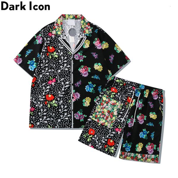 men's tracksuits dark icon floral printed holiday beach hawaiian shirts and shorts summer set 230715, Gray
men's tracksuits dark icon floral printed holiday beach hawaiian shirts and shorts summer set 230715, Gray