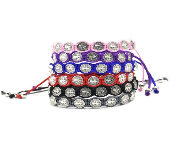 20pcslot handmade st benedict medal bracelet braided rosary coin beaded cross classic prayer bracelets religious catholic jewelr9798085, Golden;silver
20pcslot handmade st benedict medal bracelet braided rosary coin beaded cross classic prayer bracelets religious catholic jewelr9798085, Golden;silver