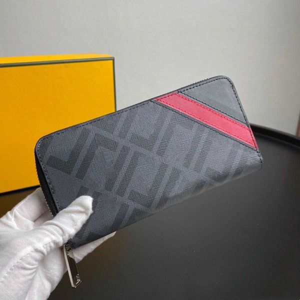 designer wallet high-end leather new men's change multi-function storage bag double letter calfskin long zipper tote card bag, Red;black
designer wallet high-end leather new men's change multi-function storage bag double letter calfskin long zipper tote card bag, Red;black