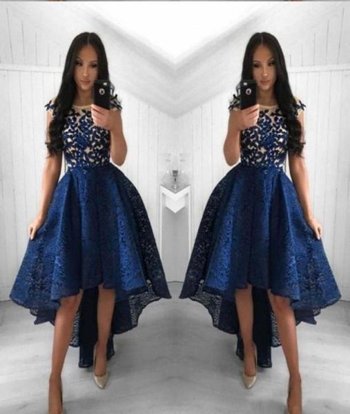 2022 navy blue plus size cocktail dresses jewel neck illusion lace appliques cap sleeves high low short prom dress homecoming4514281, Black
2022 navy blue plus size cocktail dresses jewel neck illusion lace appliques cap sleeves high low short prom dress homecoming4514281, Black