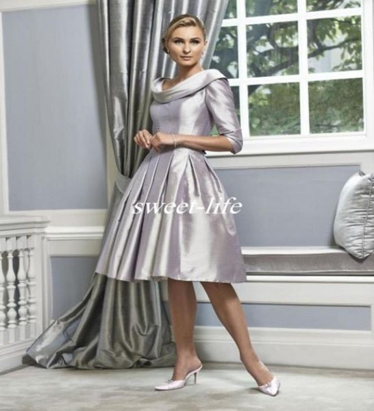 silver wedding mother of the bride dresses knee length scoop ruffles satin half sleeves vintage women formal party gowns evening d4065583, Black;red
silver wedding mother of the bride dresses knee length scoop ruffles satin half sleeves vintage women formal party gowns evening d4065583, Black;red