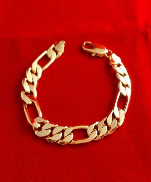 mens jewelry massive 787quot18k gold men bracelet double curb chain 10mm wide xmas gift 7063404, Black
mens jewelry massive 787quot18k gold men bracelet double curb chain 10mm wide xmas gift 7063404, Black